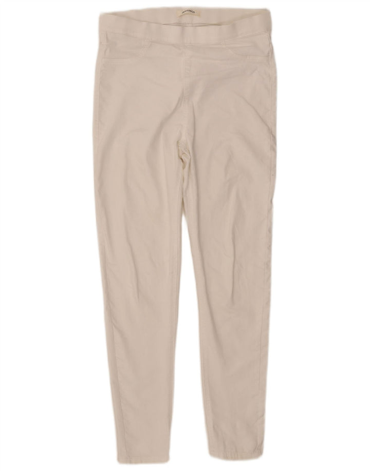 Marks & Spencer Damskie jeansy Jegging UK 12 Medium W32 L28 Biała bawełna