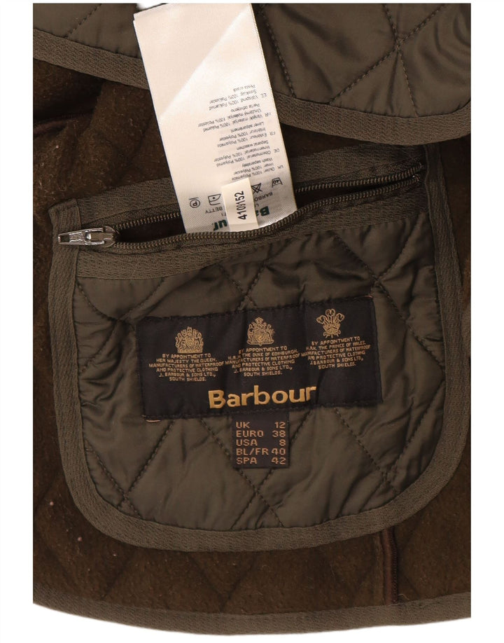 Damska pikowana kamizelka BARBOUR UK 12 Medium Khaki, poliamid