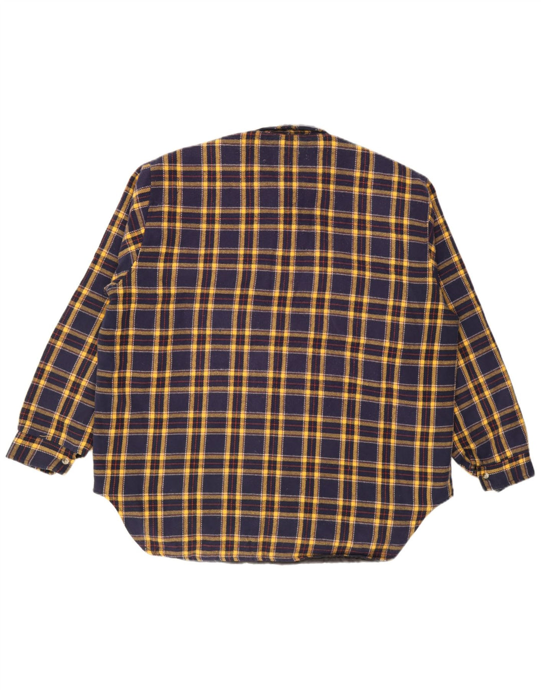 Męska koszula flanelowa Brugi Lumberjack, duża, granatowa, akrylowa kratka