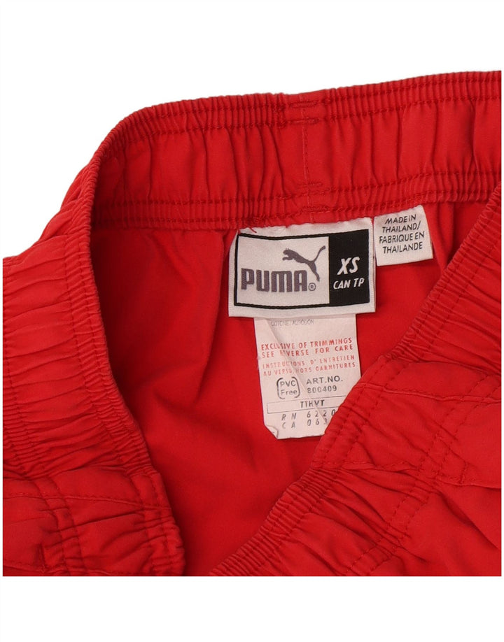 Damskie spodnie dresowe Puma Capri UK 6 XS, czerwone, poliestrowe