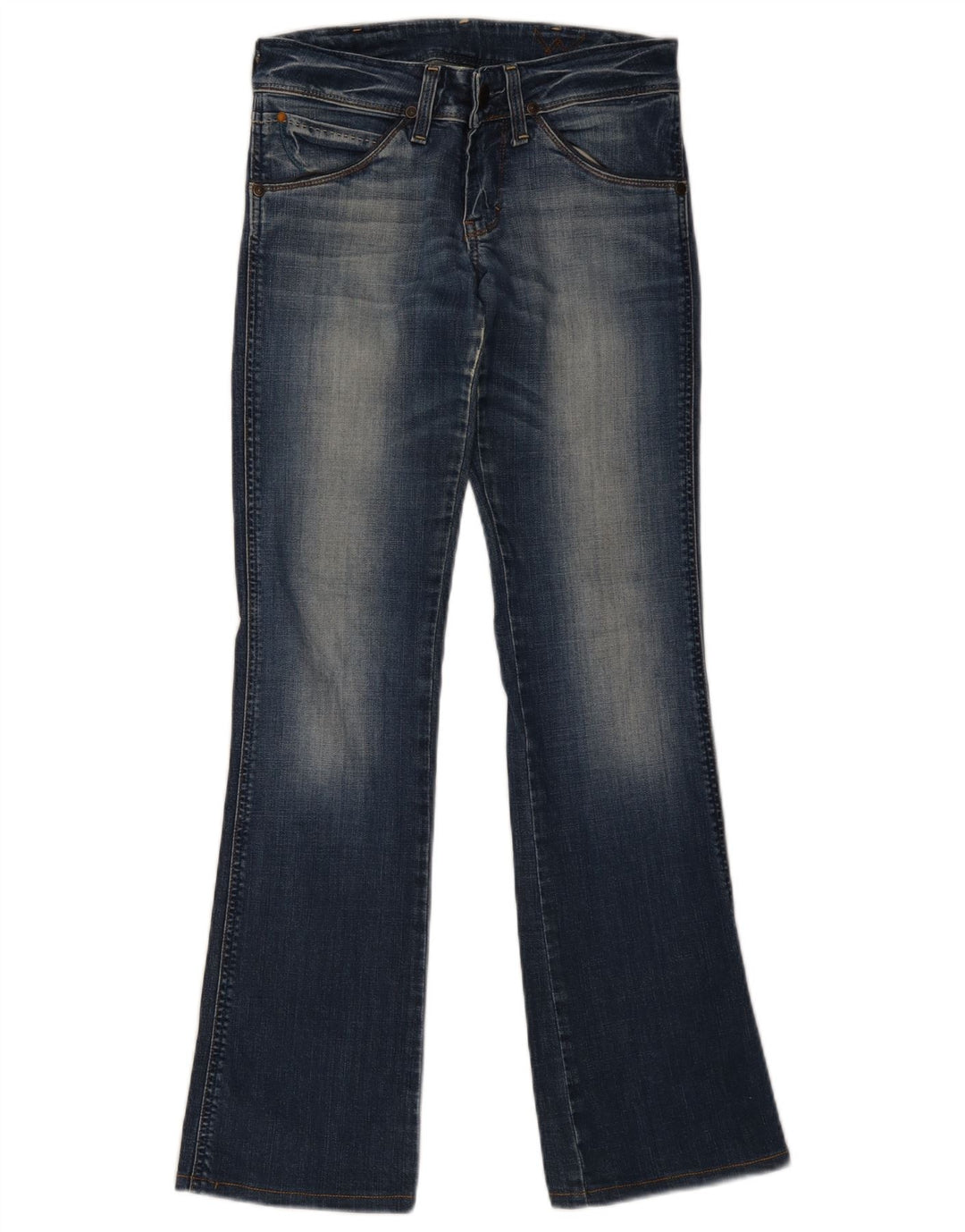 Damskie jeansy WRANGLER Iris Bootcut W28 L34 Niebieskie, bawełniane