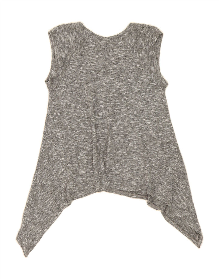 MOSSIMO Womens Sleeveless Tunic Top UK 10 Small Grey Flecked Vintage Mossimo and Second-Hand Mossimo from Messina Hembry 
