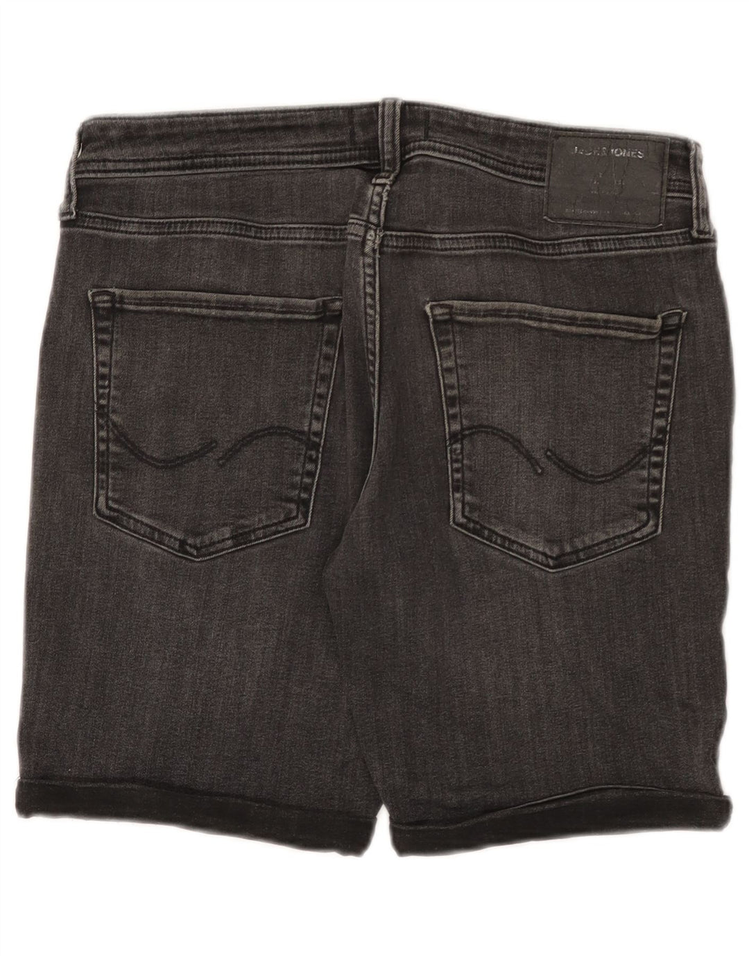 Męskie spodenki jeansowe JACK & JONES, średnie W32, szara bawełna
