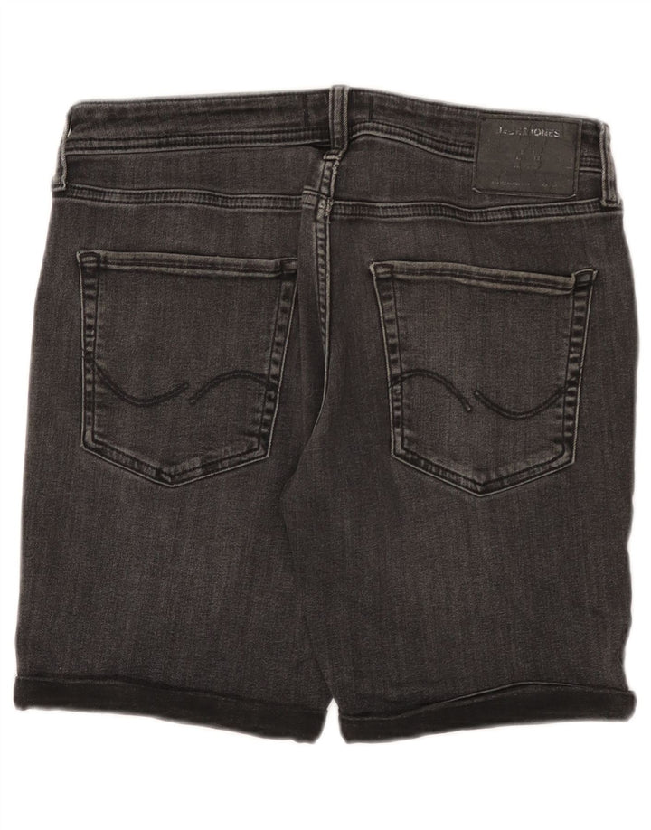 Męskie spodenki jeansowe JACK & JONES, średnie W32, szara bawełna