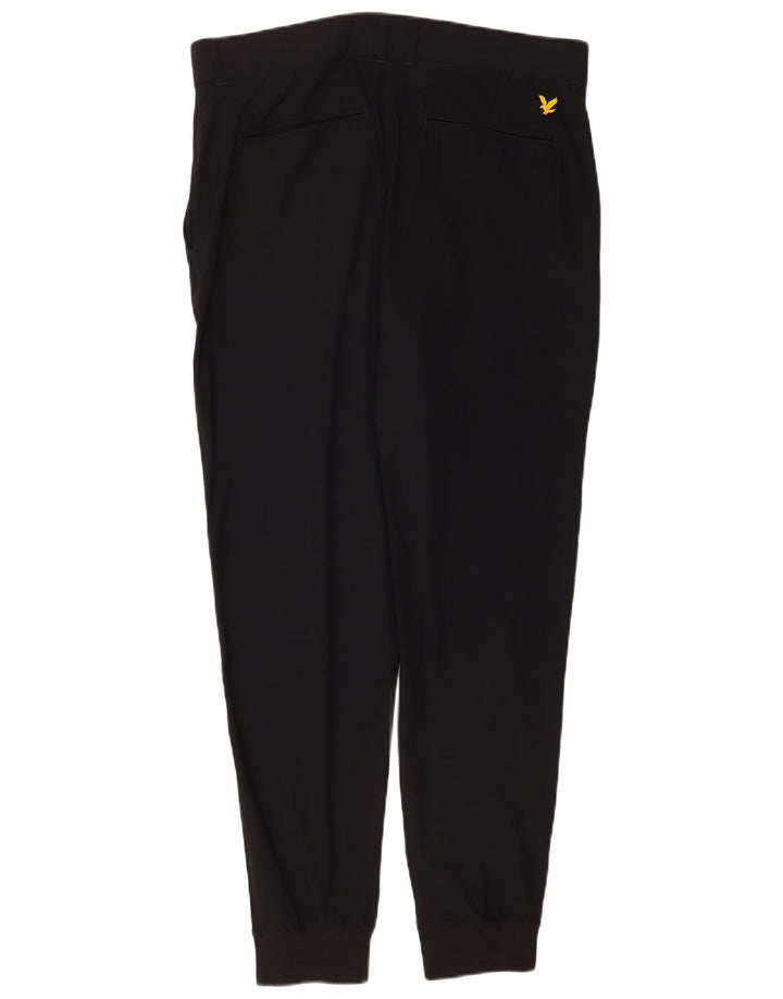 Męskie spodnie Chino Joggers Lyle & Scott W36 L30 Czarny poliamid