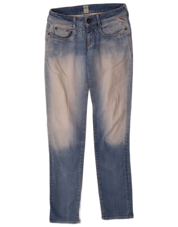 Damskie jeansy Skinny Replay W28 L30 Niebieskie