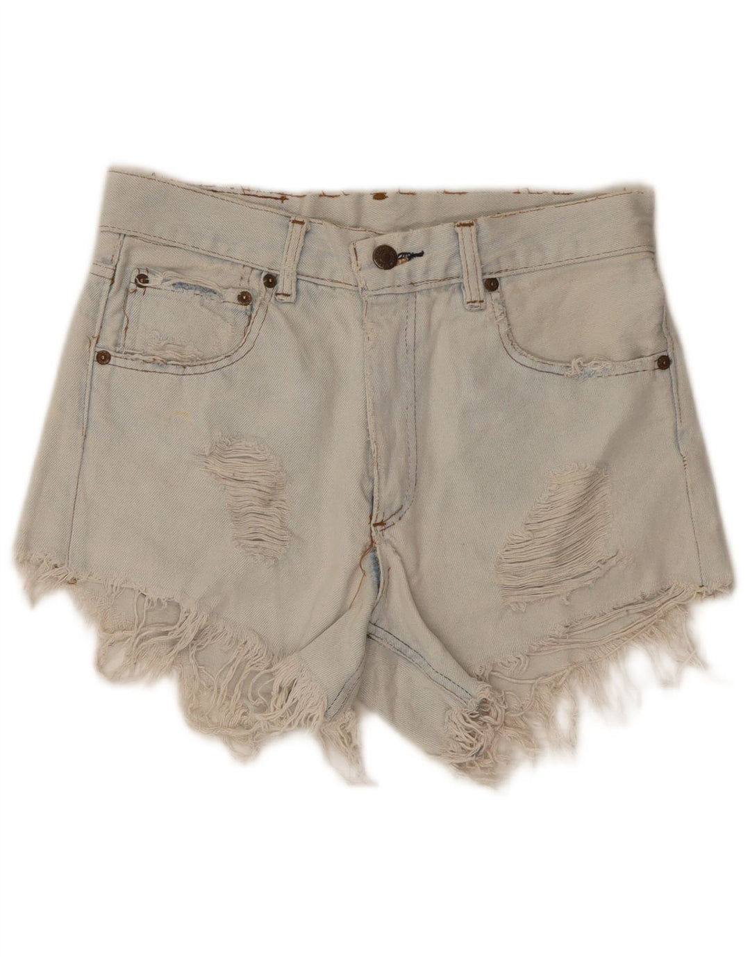 Damskie spodenki jeansowe Levi's W28 w kolorze średniego błękitu