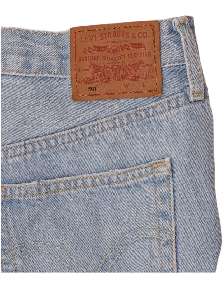 Damskie spodnie jeansowe Levi's 501 w trudnej sytuacji W28 Średni niebieski
