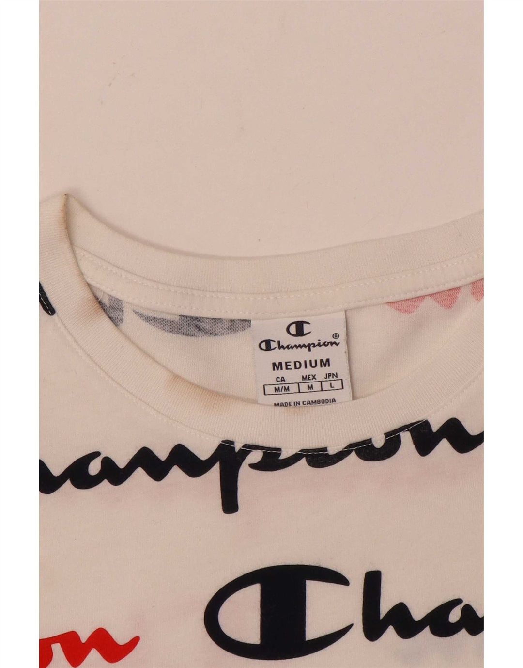 Damska koszulka graficzna Champion Top UK 12 Medium White