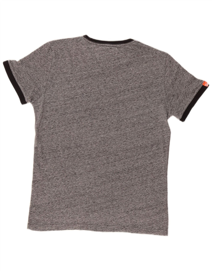 Męski T-shirt Superdry, duży, szary, nakrapiany