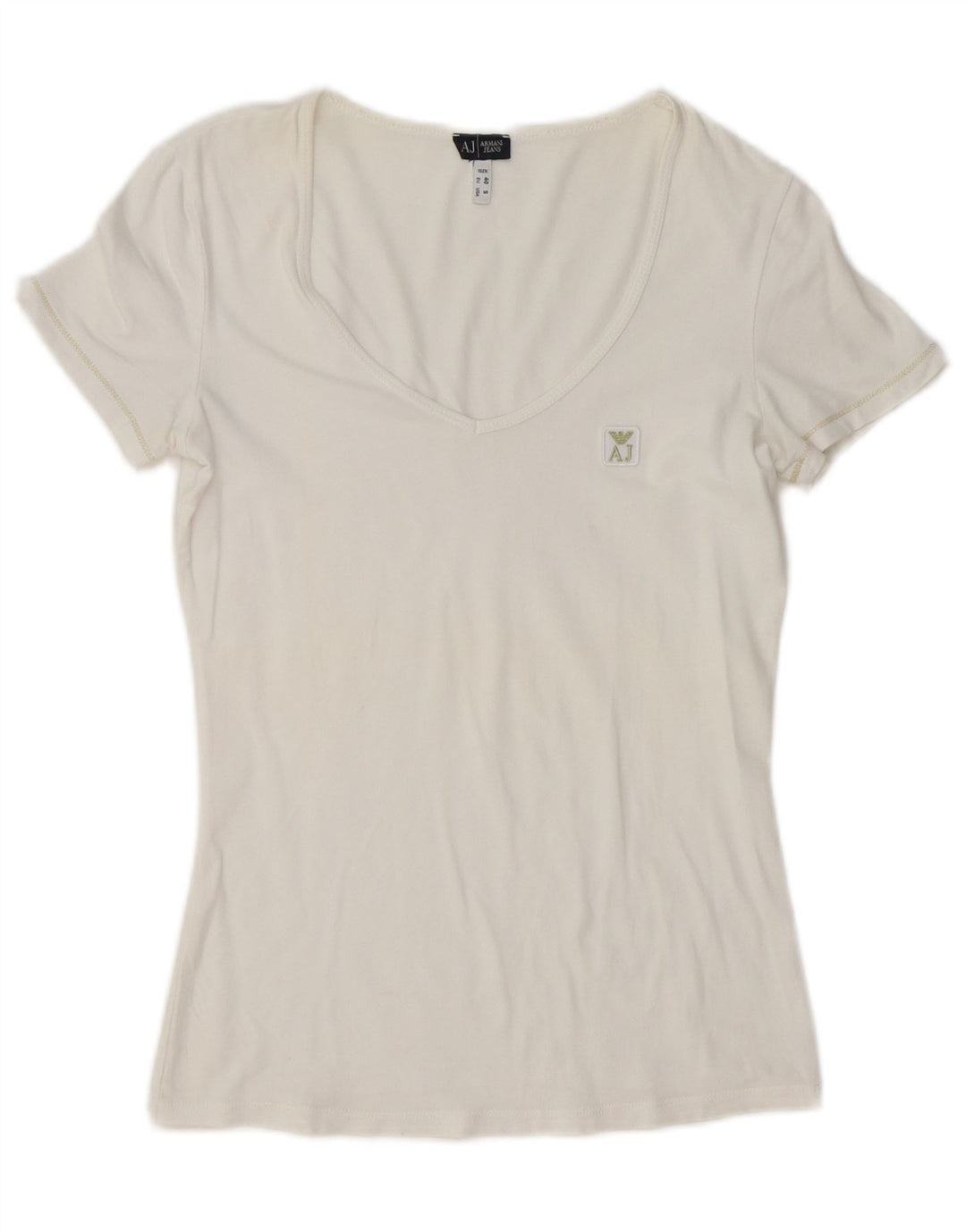 T-shirt damski Armani Jeans Top EU 40 Średni biały