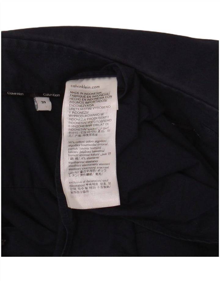 Koszula męska CALVIN KLEIN o dopasowanym kroju, rozmiar 39, średnia, granatowa, bawełniana
