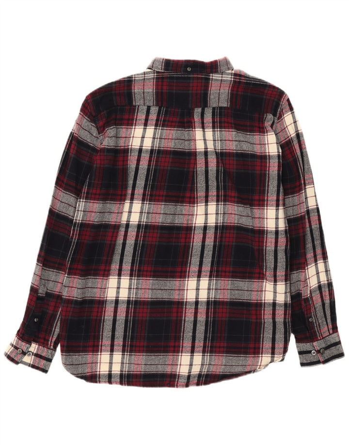 Męska koszula flanelowa French Connection 2XL, bawełniana w bordową kratkę