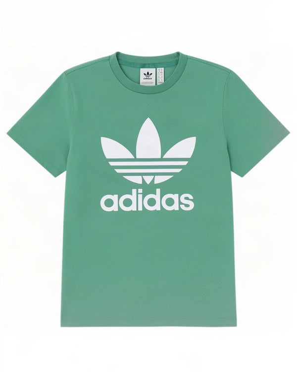 Damska koszulka z grafiką Adidas Top UK 10 Small, zielona bawełna