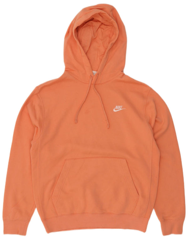 Męski sweter z kapturem Nike, mały, pomarańczowy, bawełniany