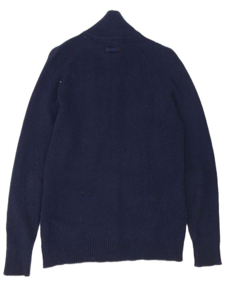 Sweter męski Jack & Jones, średni, granatowy, bawełniany