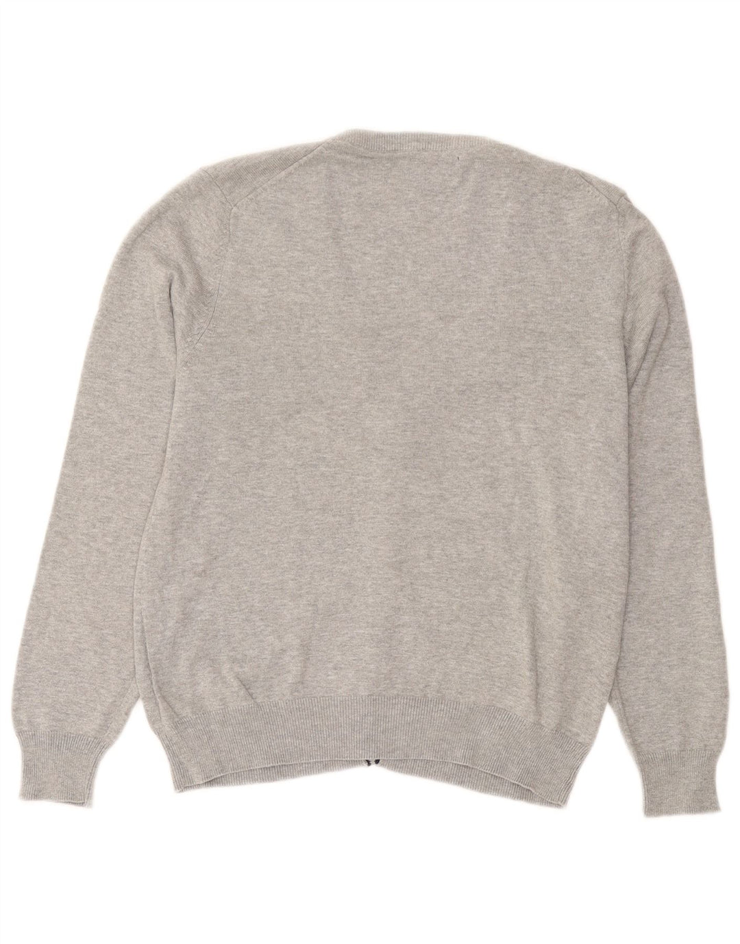 Męski sweter Kappa, mały, szary, nakrapiany, bawełniany