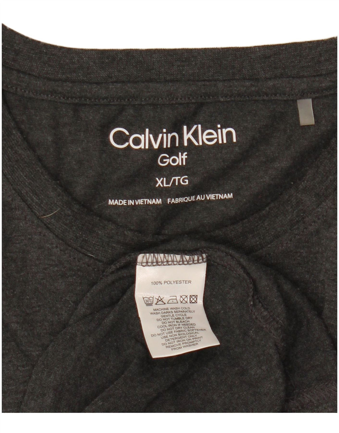 T-shirt męski Calvin Klein Top XL, szary, poliester