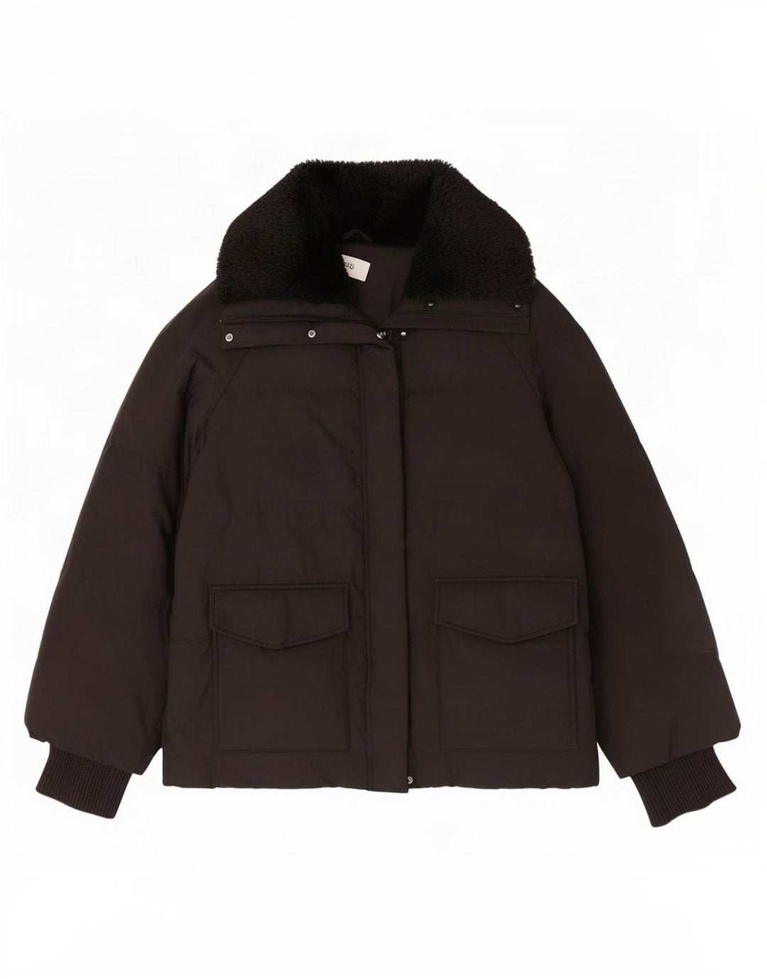 Marks & Spencer Damska kurtka oversize UK 16, duża, czarna, poliester