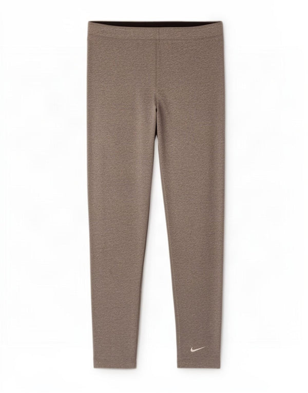 Legginsy damskie Nike UK 18 XL, szara, bawełniana nakrapiana