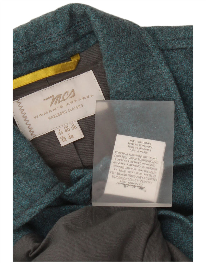 Damska kurtka użytkowa Marlboro Classics UK 12 Średnio niebieska wełna