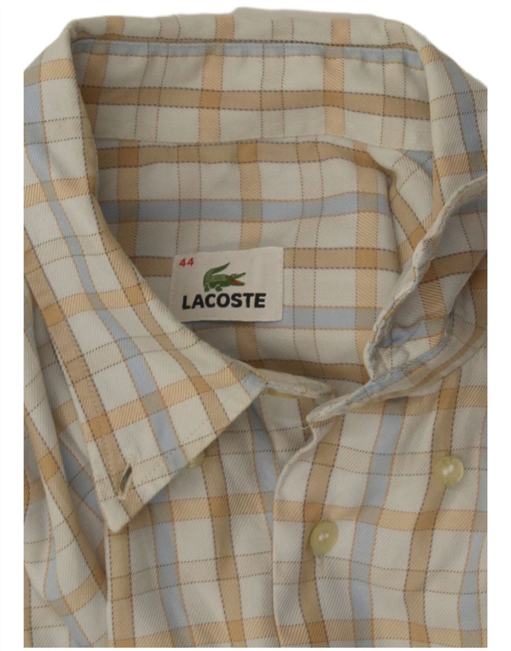 Koszula męska Lacoste rozmiar 44 XL w białą kratkę