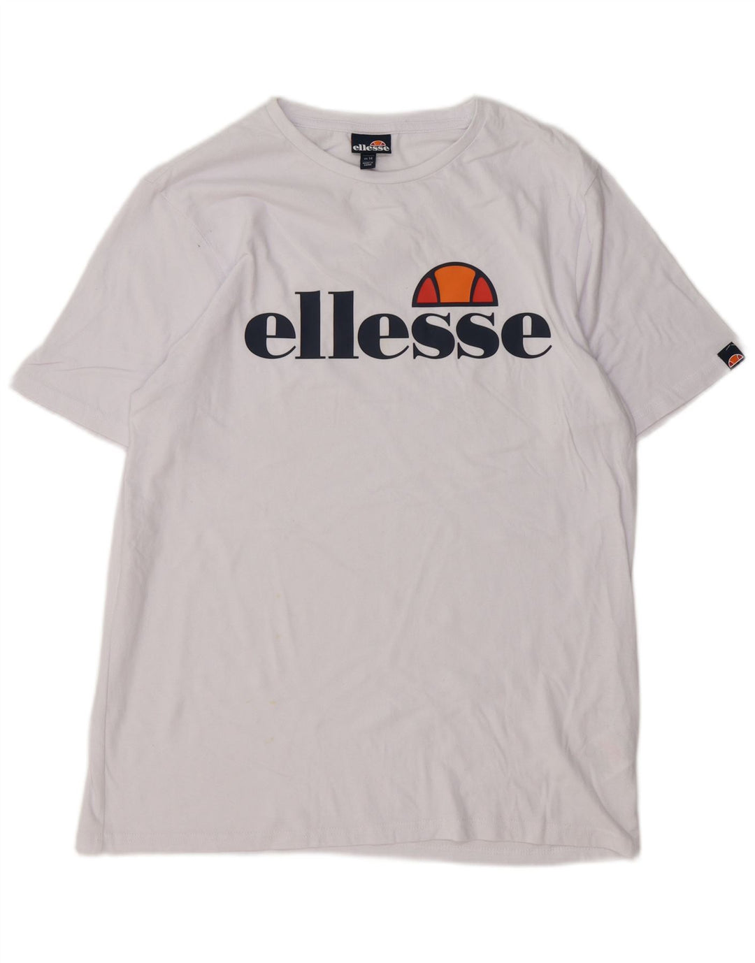 Damska koszulka z grafiką Ellesse Top UK 14 Średnia biała bawełna