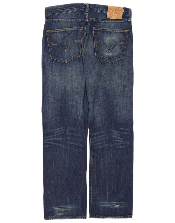 Męskie jeansy Levi's 501 Straight W34 L32 Niebieskie bawełniane
