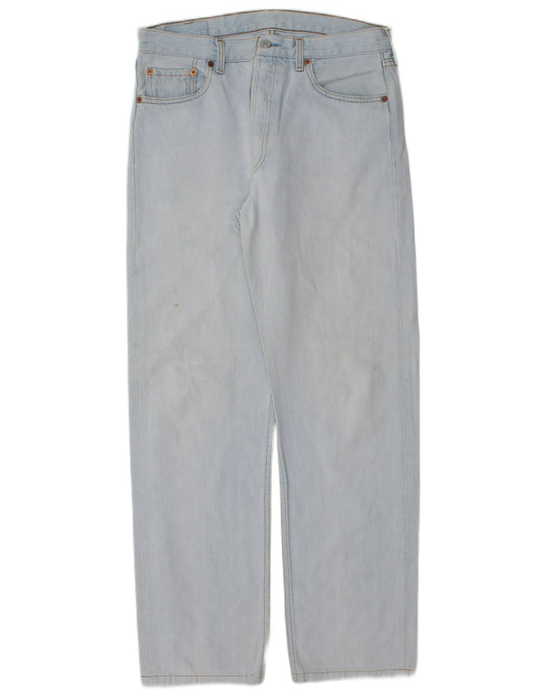 Męskie jeansy Levi's 501 Straight W33 L30 Niebieskie bawełniane