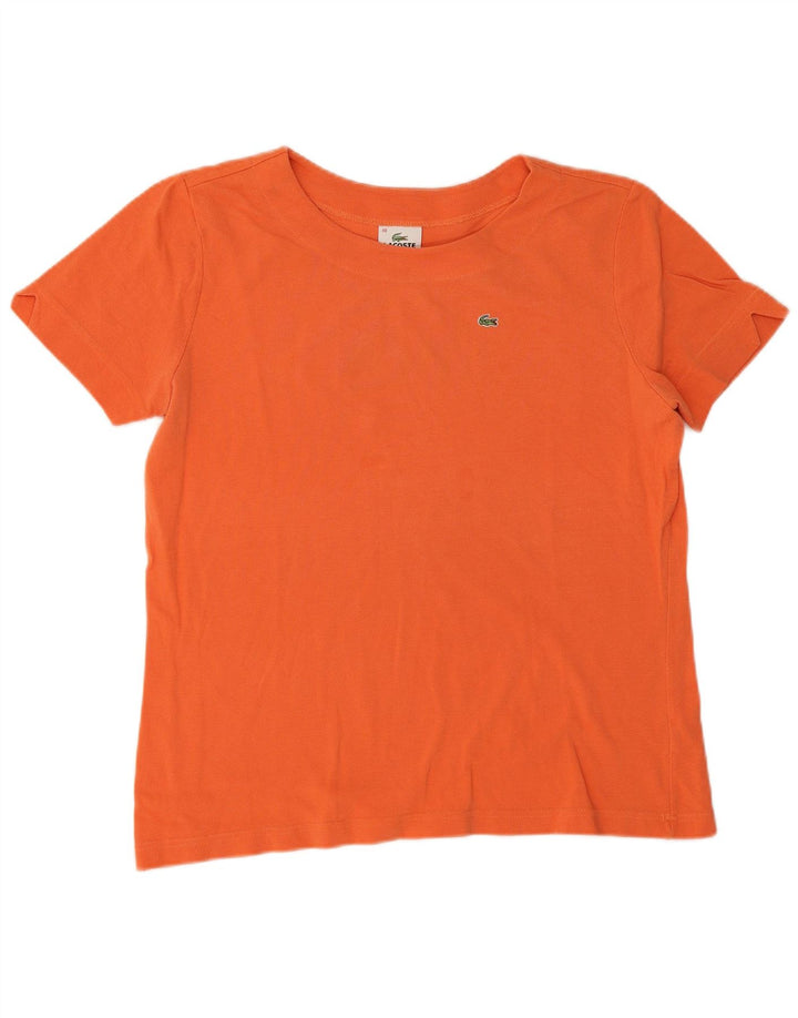 T-shirt damski Lacoste, rozmiar 48 XL, pomarańczowy, bawełniany
