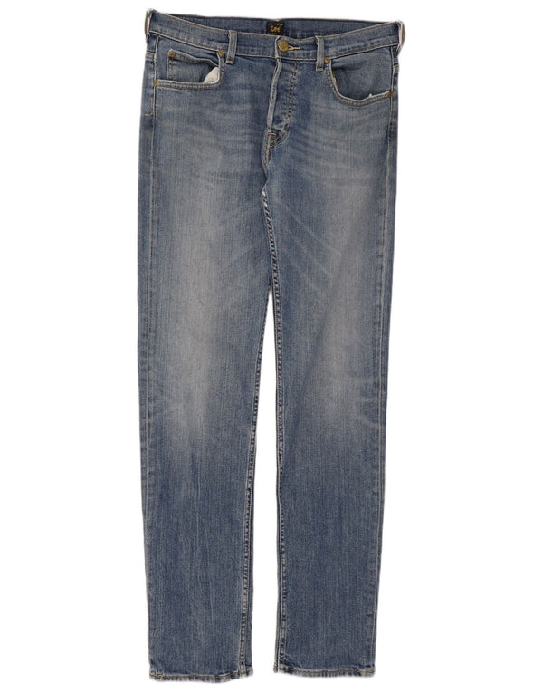 Męskie jeansy Lee Powell Slim W33 L34 Niebieskie bawełniane