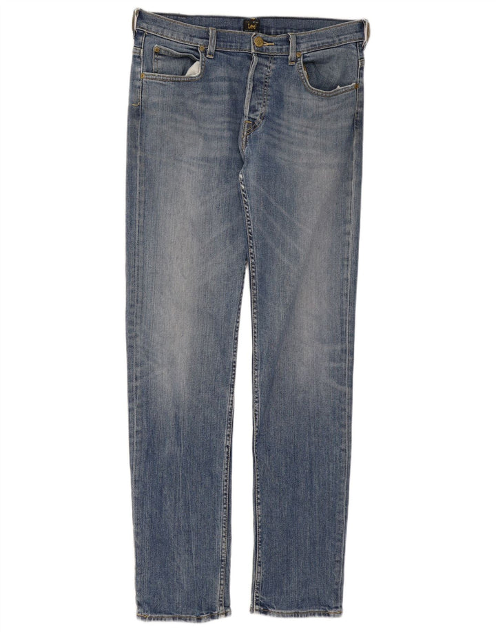Męskie jeansy Lee Powell Slim W33 L34 Niebieskie bawełniane