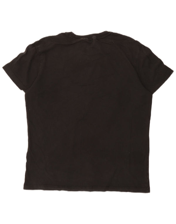 Męska koszulka z grafiką Calvin Klein Jeans Top XL, czarna, bawełniana, klasyczna