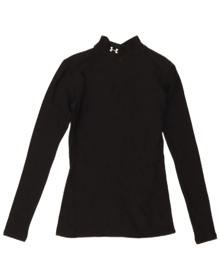Damski top z długim rękawem Under Armour UK 10, mały, czarny nylon