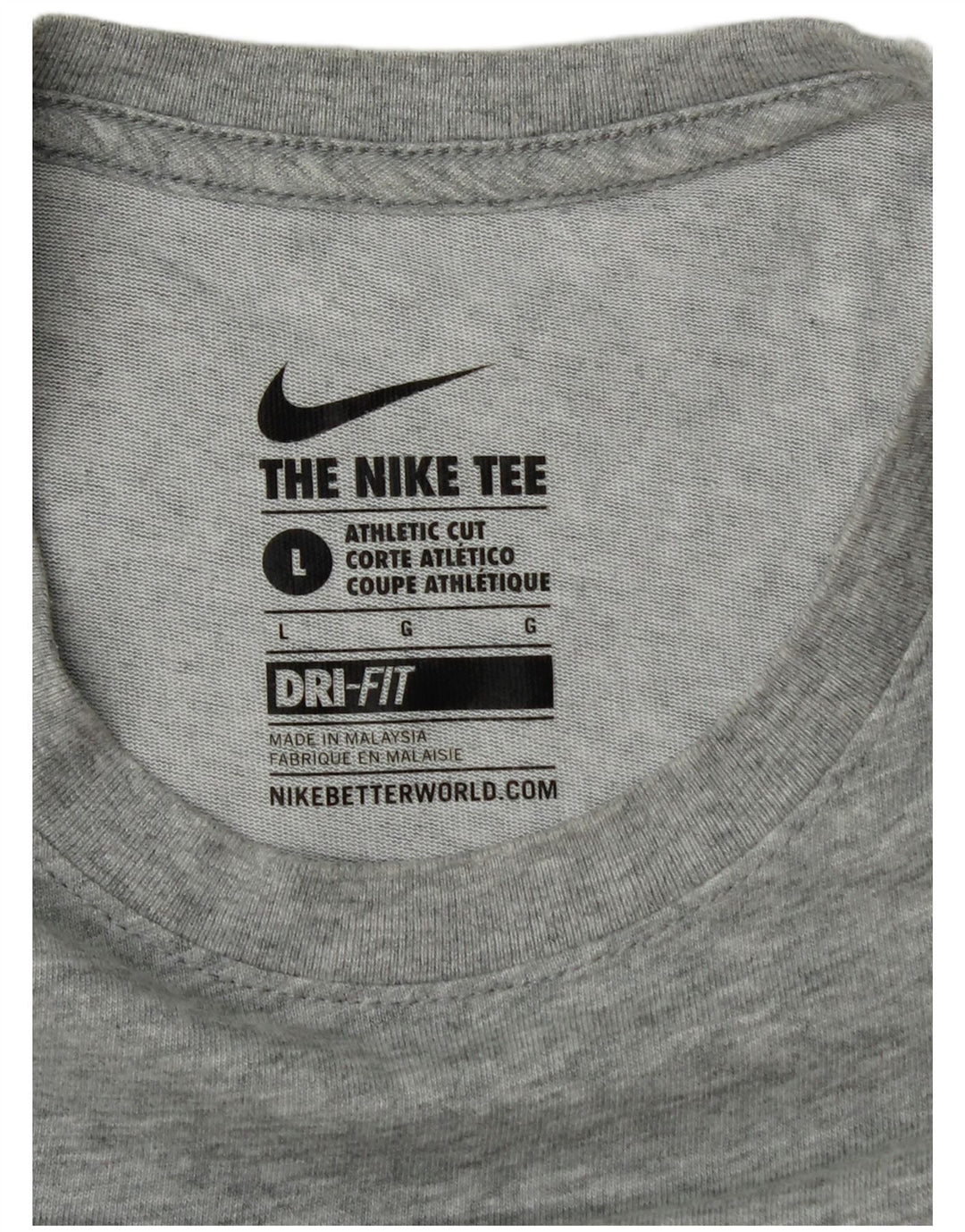 Męski T-shirt Nike Athletic Fit Graphic Top, duży, szary, nakrapiany