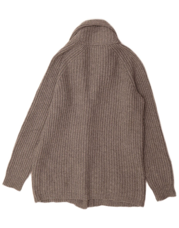 Topshop damski sweter oversize UK 8 mały szary akryl