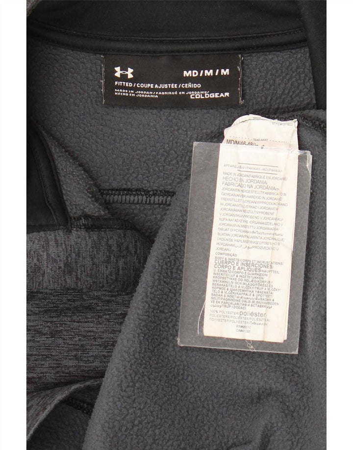 Męski sweter Under Armour Cold Gear z zamkiem błyskawicznym, średnioszary, nakrapiany
