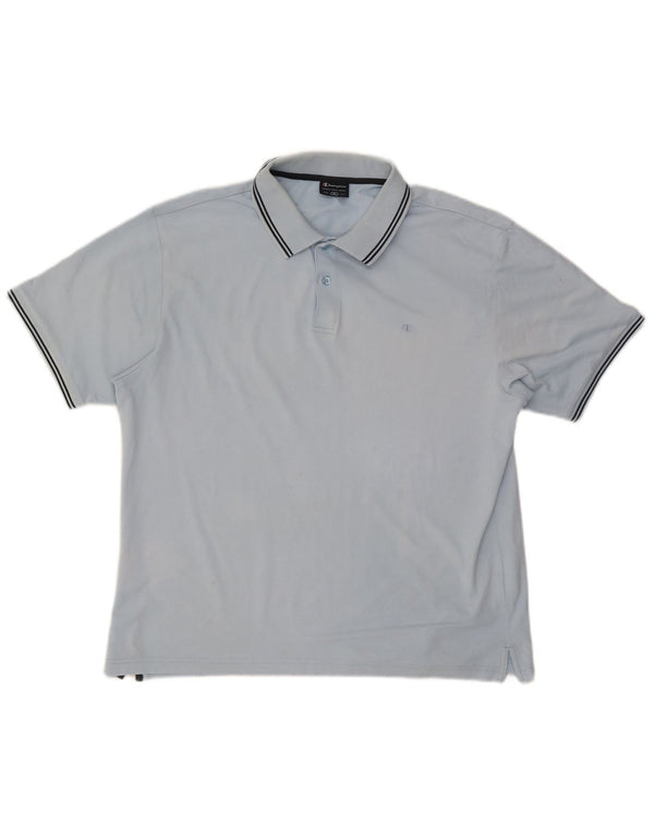 Męska koszulka polo Champion XL, niebieska, bawełniana