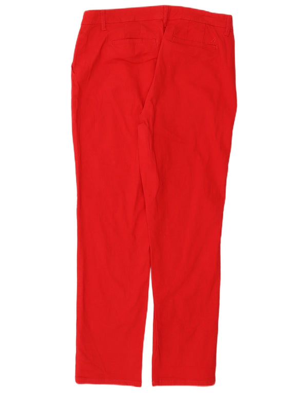 Damskie spodnie typu chino Nautica US 8 Medium W30 L28 Czerwona bawełna