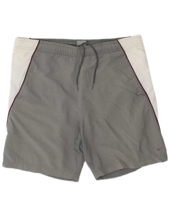 Męskie spodenki sportowe Nike UK 39/41 Średni szary nylon z blokami kolorów