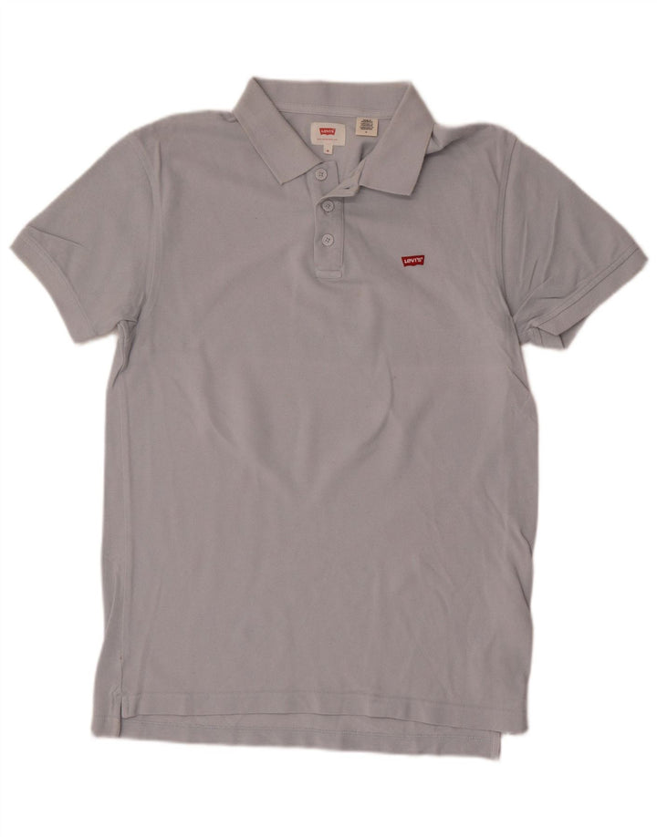 Męska koszulka polo Levi's, średnia niebieska, bawełniana