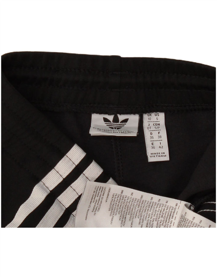 Damskie spodnie dresowe Adidas UK 10, małe, czarne, poliestrowe