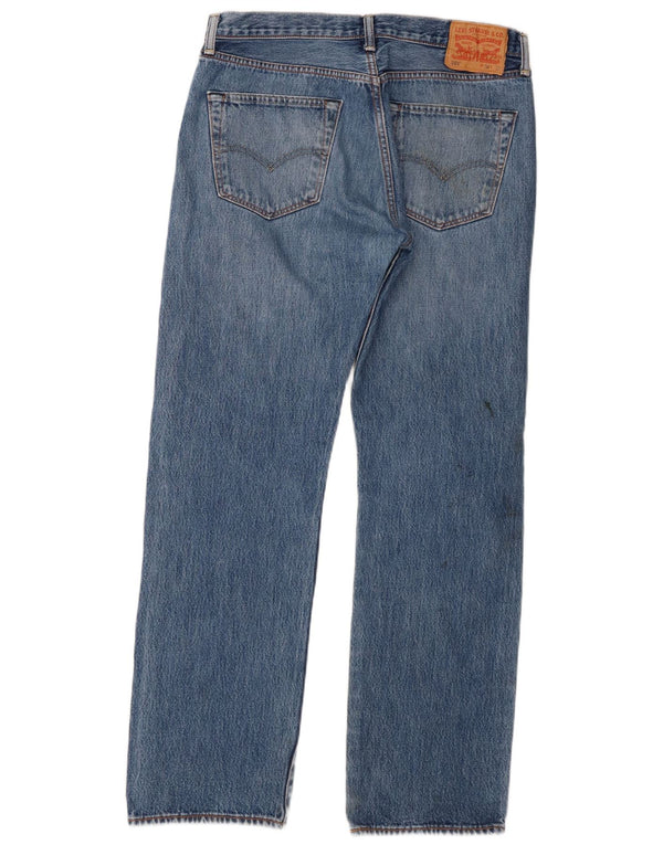 Męskie jeansy Levi's 501 Straight W34 L32 Niebieskie bawełniane