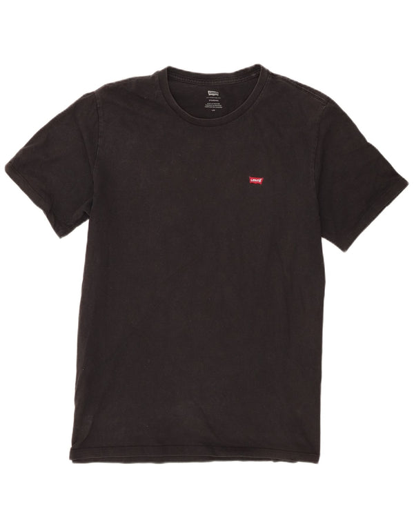 Męski standardowy T-shirt Levi's, duży, czarny, bawełniany