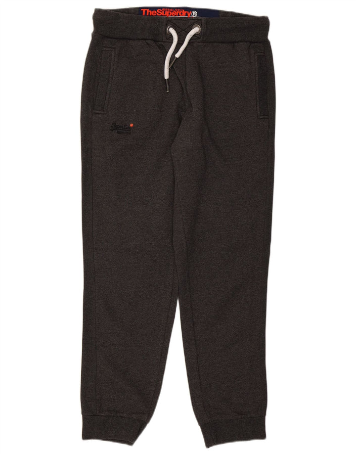 Damskie spodnie dresowe SUPERDRY Slim Fit Joggers UK 14, duże, szare