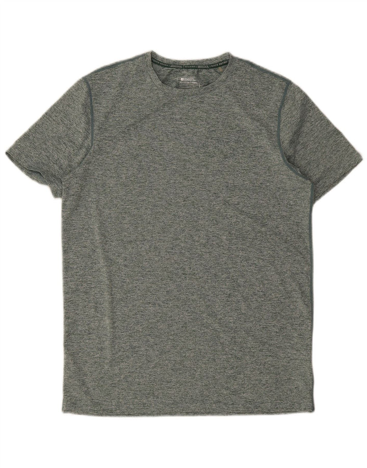 MOUNTAIN WAREHOUSE Męski T-shirt Top, mały, zielony, nakrapiany poliester