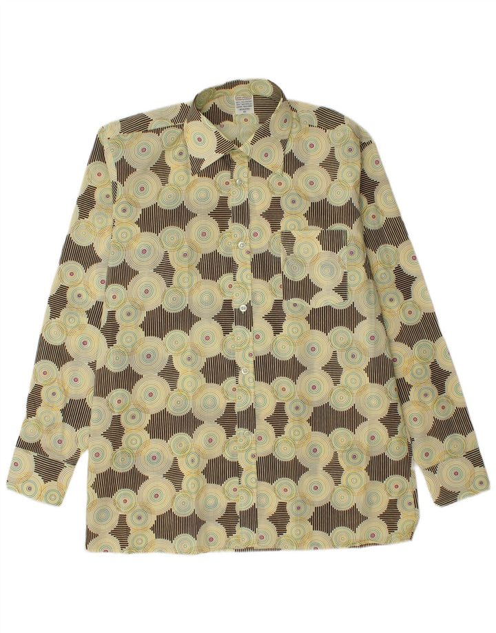 Koszula męska Don Carlos rozmiar 41, średni beżowy, geometryczny poliester