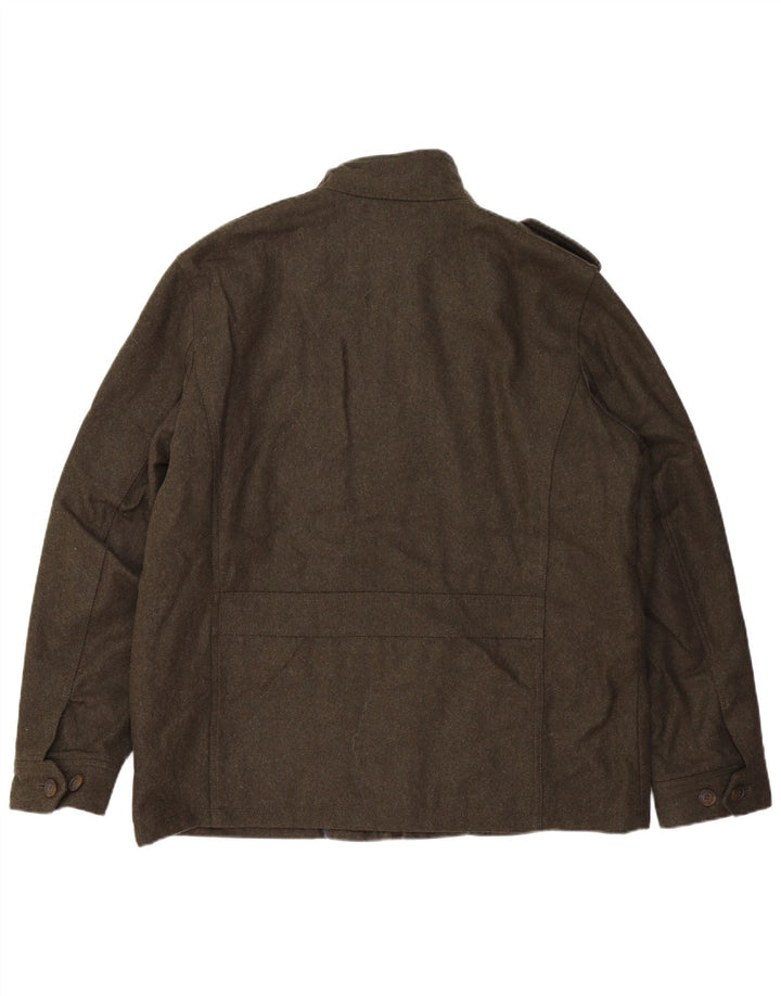 Męska kurtka wojskowa Dockers UK 42 XL, wełna khaki