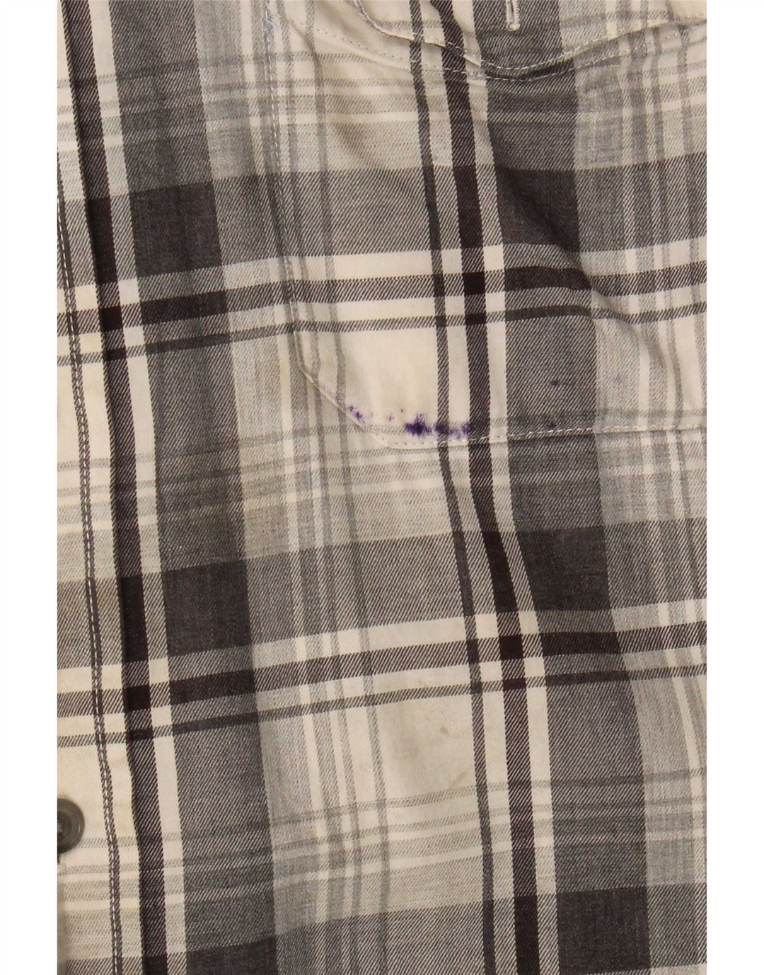 Męska koszula flanelowa Chaps, duża, szara, bawełniana krata
