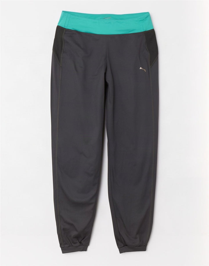 Damskie spodnie dresowe Puma Joggers UK 12 Średni szary, blok kolorów
